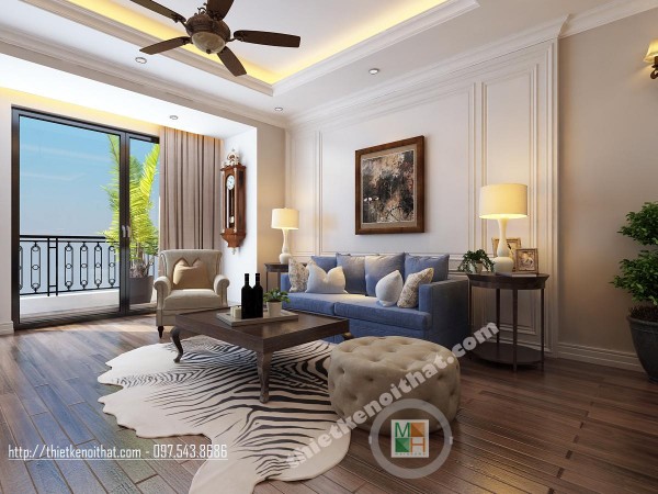 Thiết kế nội thất chung cư tân cổ điển tại Royal City