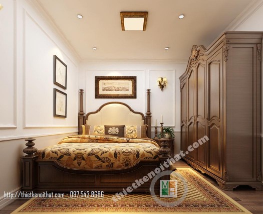 Thiết kế nội thất chung cư tân cổ điển tại Royal City