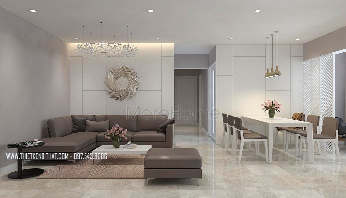 Thiết kế nội thất căn hộ chung cư hiện đại tại Bắc Giang