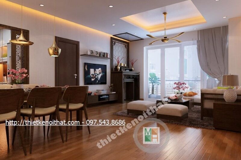 Thiết kế nội thất chung cư N04 phong cách hiện đại và ấn tượng Thiết kế chung cư