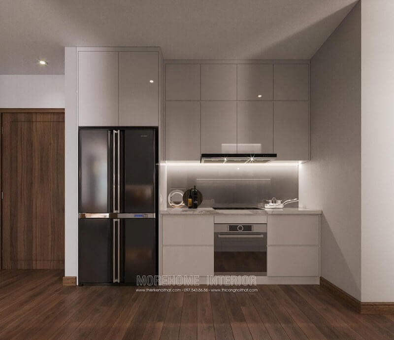 Thiết kế nội thất phòng bếp chung cư Thiết kế phòng bếp chung cư
