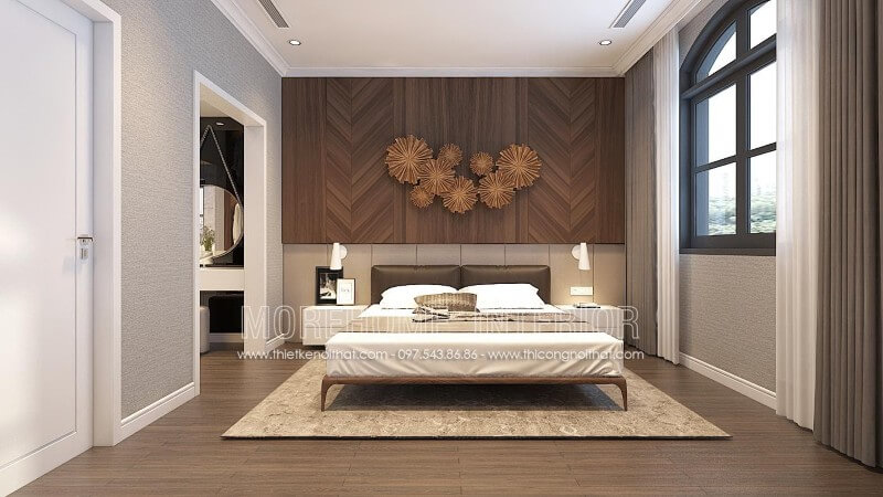 Nội thất phòng ngủ gỗ tự nhiên Nội thất phòng ngủ chung cư gỗ tự nhiên