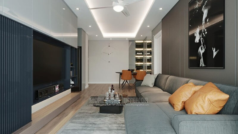 Thiết kế nội thất chung cư Imperia Sky Garden trẻ trung Thiết kế chung cư hiện đại