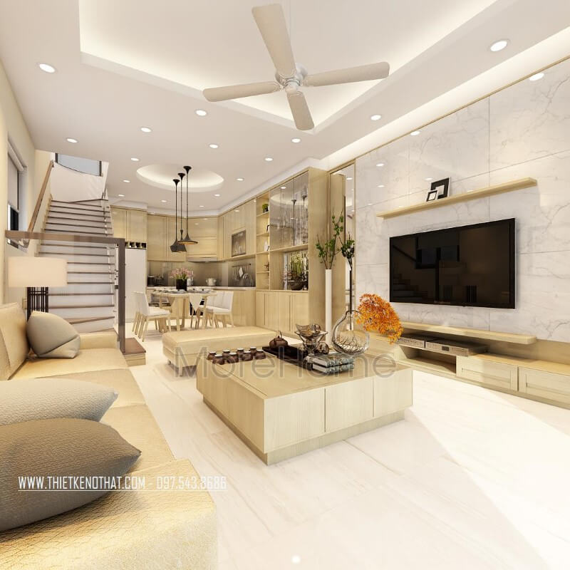 Thiết kế nội thất phòng khách hiện đại
