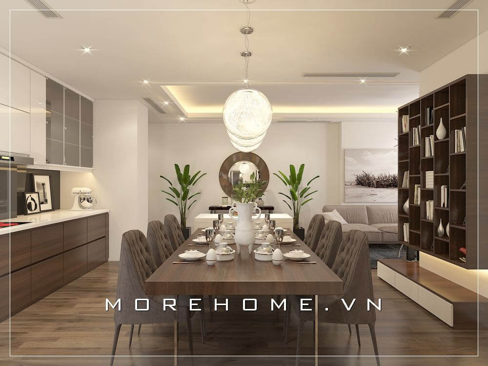 Thiết kế trang trí nội thất phòng ăn chung cư hiện đại, độc đáo tạo điểm nhấn cho căn nhà Thiết kế chung cư