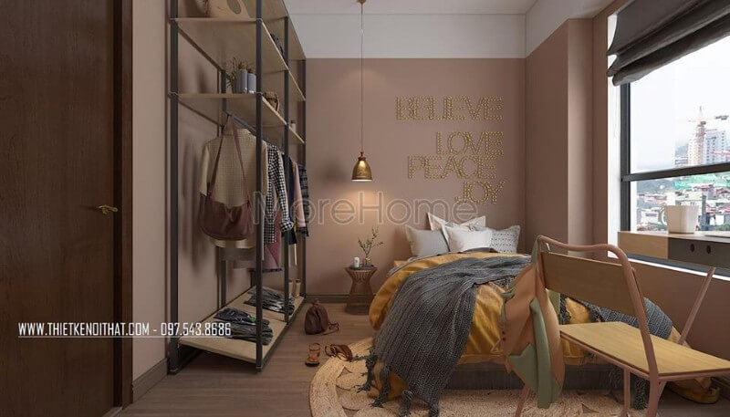 Hình ảnh mẫu thiết kế nội thất phòng ngủ chung cư sang trọng, cuốn hút Hình ảnh mẫu thiết kế nội thất phòng ngủ chung cư sang trọng, cuốn hút