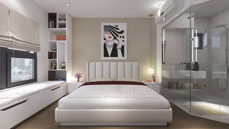 Mẫu giường ngủ bọc da phong cách hiện đại cho các căn hộ chung cư cao cấp Mẫu nội thất chung cư đẹp