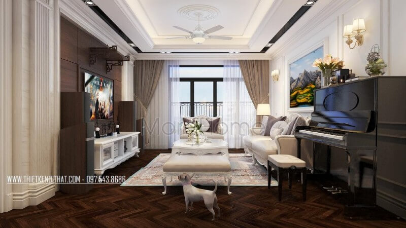 Thiết kế nội thất căn hộ Royal city sang trọng Thiết kế chung cư