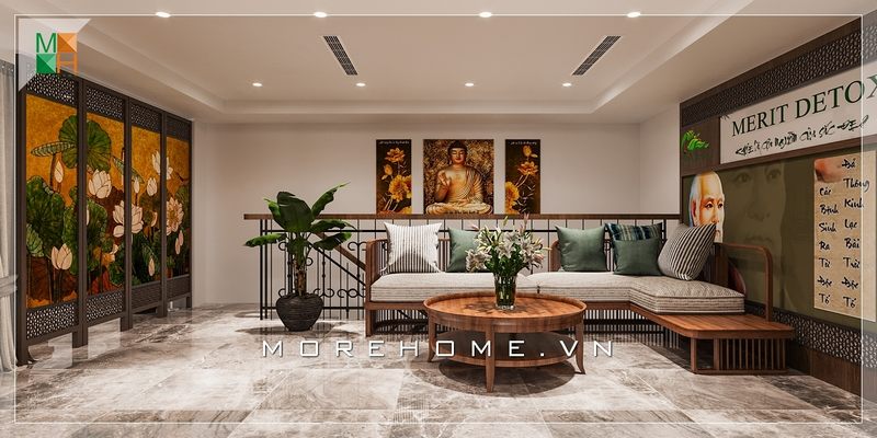 Sofa gỗ Rustic