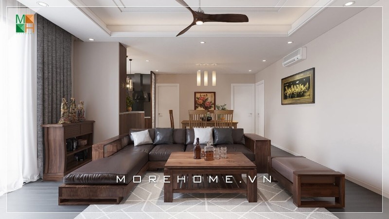 Sofa gỗ hộp