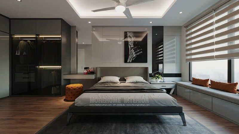 Thiết kế mẫu tủ quần áo hiện đại cho chung cư