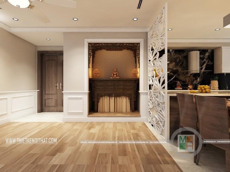 Mẫu thiết kế chung cư đẹp với cách bố trí không gian các phòng hợp lí khoa học mang đến không sống lí tưởng
