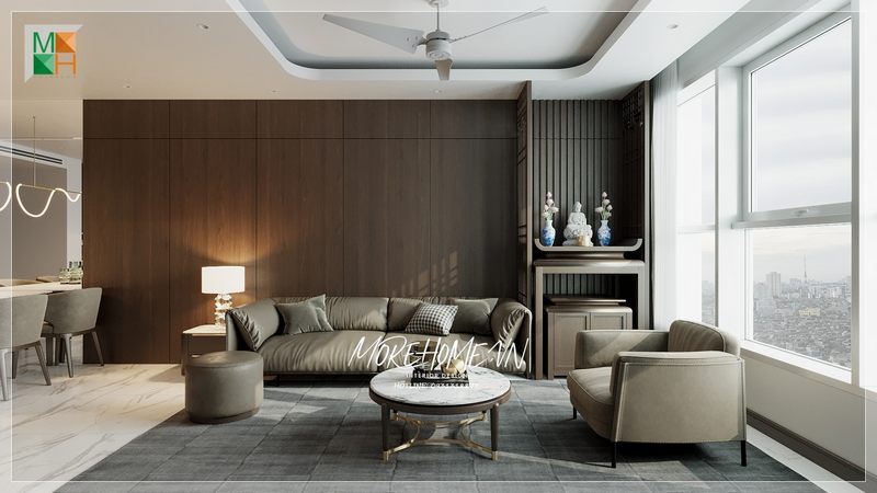 Đôn sofa tròn bọc da hiện đại sử dụng thoải mái, trang trí cho không gian phòng khách tiện nghi và thẩm mỹ cao.