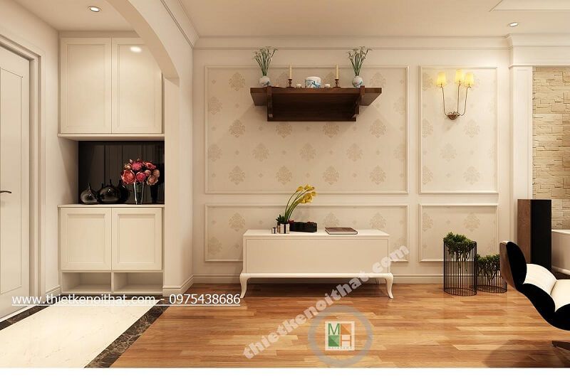 Mẫu bàn thờ treo tường chung cư đẹp với kích thước phong thủy, chuẩn lỗ ban mang đến vận may, sức khỏe,tiền bạc cho gia chủ