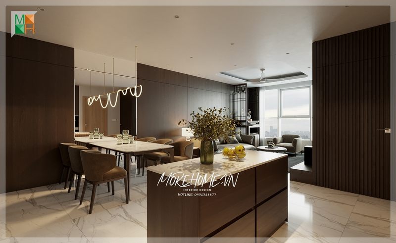căn hộtrang trí nội thất mang đến không gian sống đầy đủ tiện nghi đáp ứng tốt nhất cho cuộc sống hằng ngày của gia chủ.