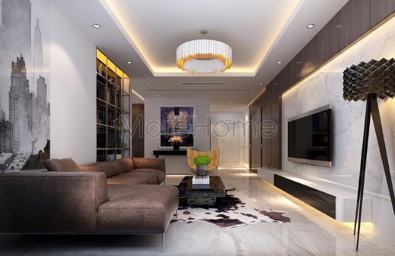 Thiết kế nội thất phòng khách chung cư hiện đại