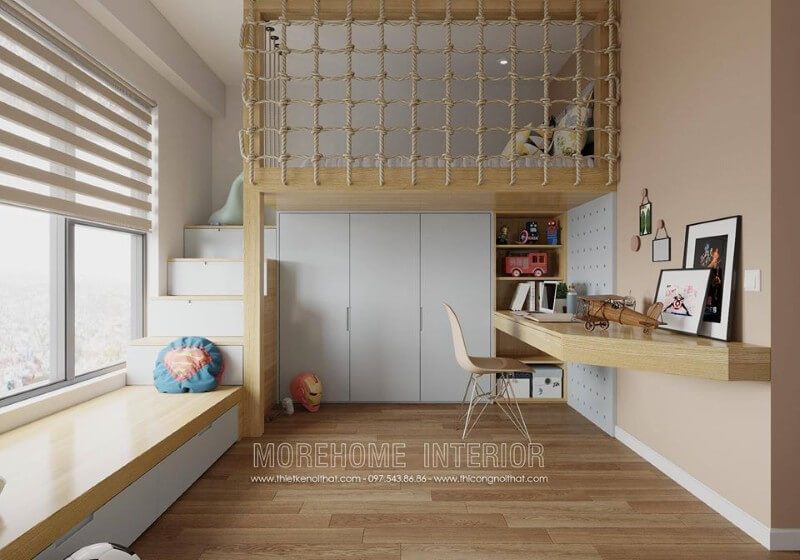 Thiết kế nội thất phòng ngủ cho bé đầy sáng tạo và ấn tường