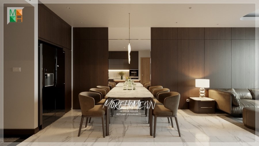 thiết kế nội thất chung cư 95m2