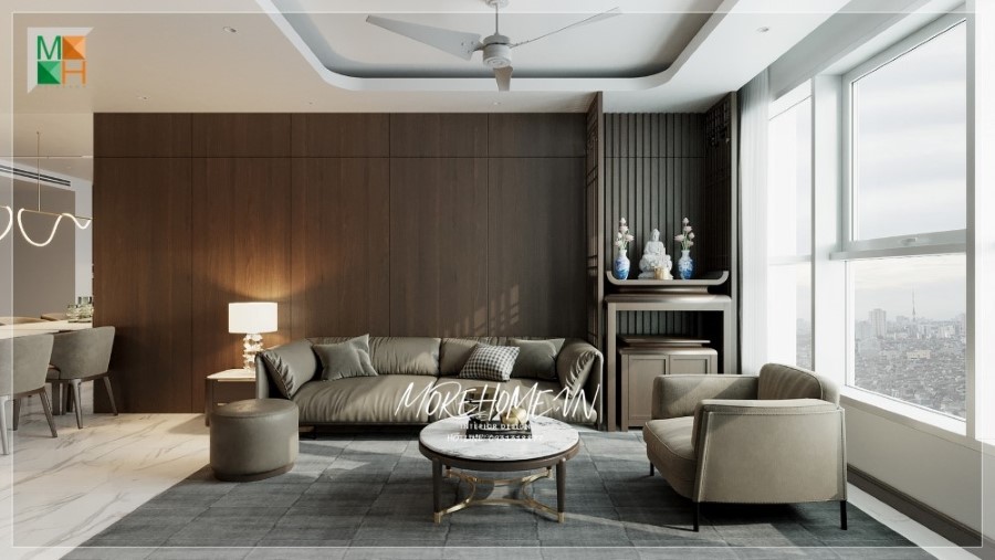 thiết kế nội thất chung cư 95m2