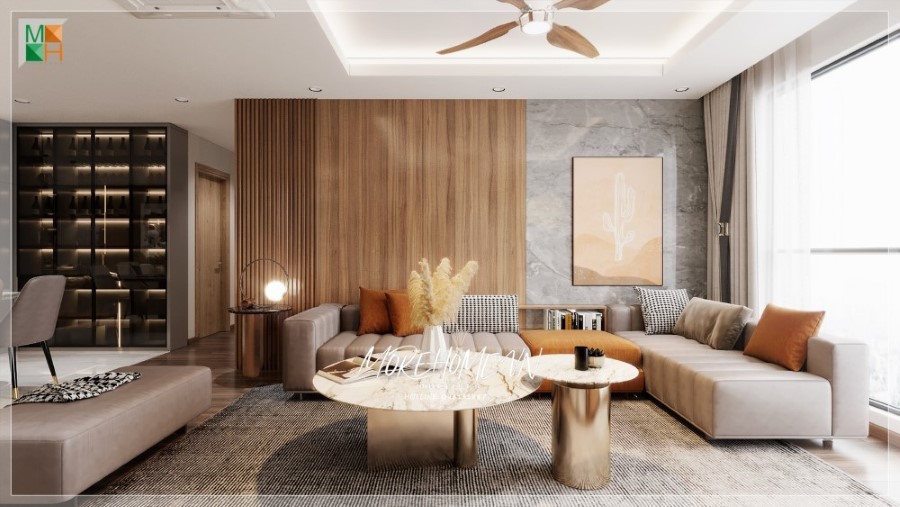 thiết kế nội thất chung cư 95m2