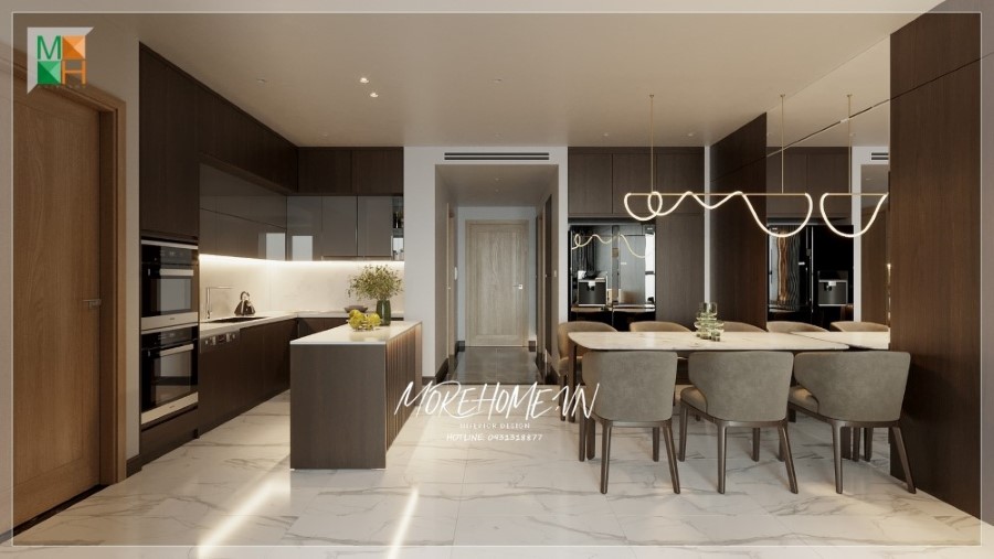 thiết kế nội thất chung cư 95m2