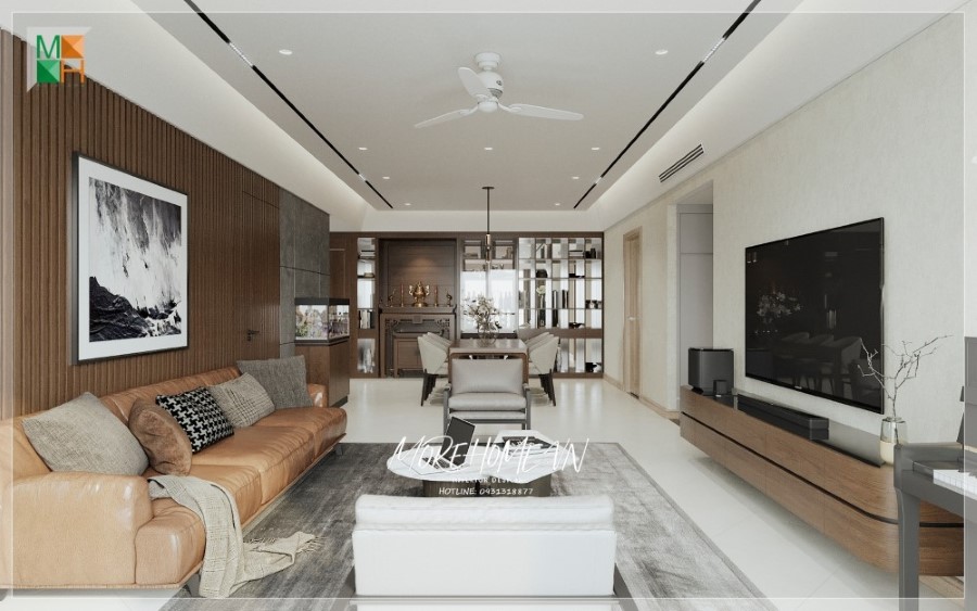 thiết kế nội thất chung cư 95m2