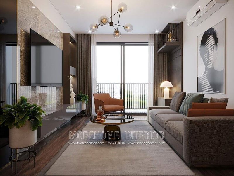 Đá ốp trang trí phòng khách đẹp, sang trọng