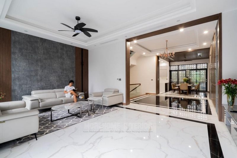 Morehome đem đến dòng sản phẩm sofa da hiện đại gồm bộ 3 món: sofa bành, sofa đơn