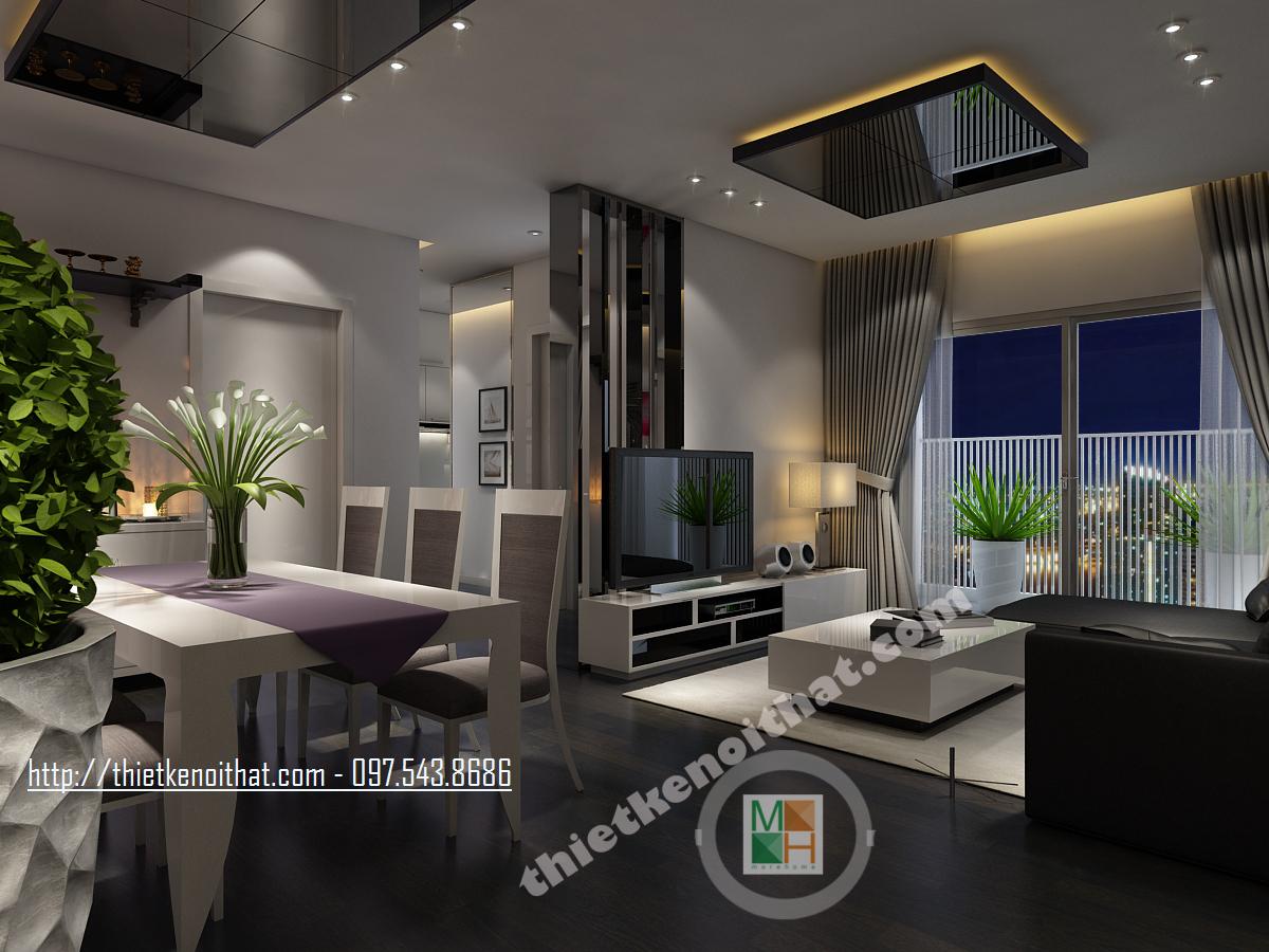 Thiết kế nội thất chung cư hiện đại tại bậc nhất thủ đô Thiết kế nội thất chung cư hiện đại tại bậc nhất thủ đô