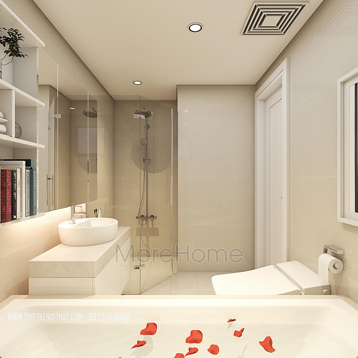 Thiết kế căn hộ chung cư 4 phòng ngủ Thiếtkếcănhộchun...