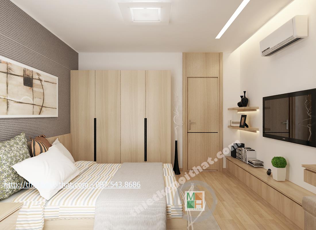 Tận dụng tối đa diện tích trong thiết kế chung cư 45m2 2 phòng ngủ nhỏ hẹp Tận dụng tối đa diện tích trong thiết kế chung cư 45m2 2 phòng ngủ nhỏ hẹp