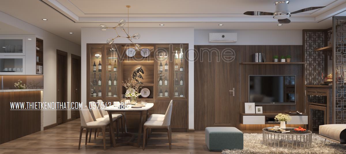 5 mẫu thiết kế nội thất chung cư Mandarin Garden mới nhất Thiết kế nội thất chung cư Mandarin Garden
